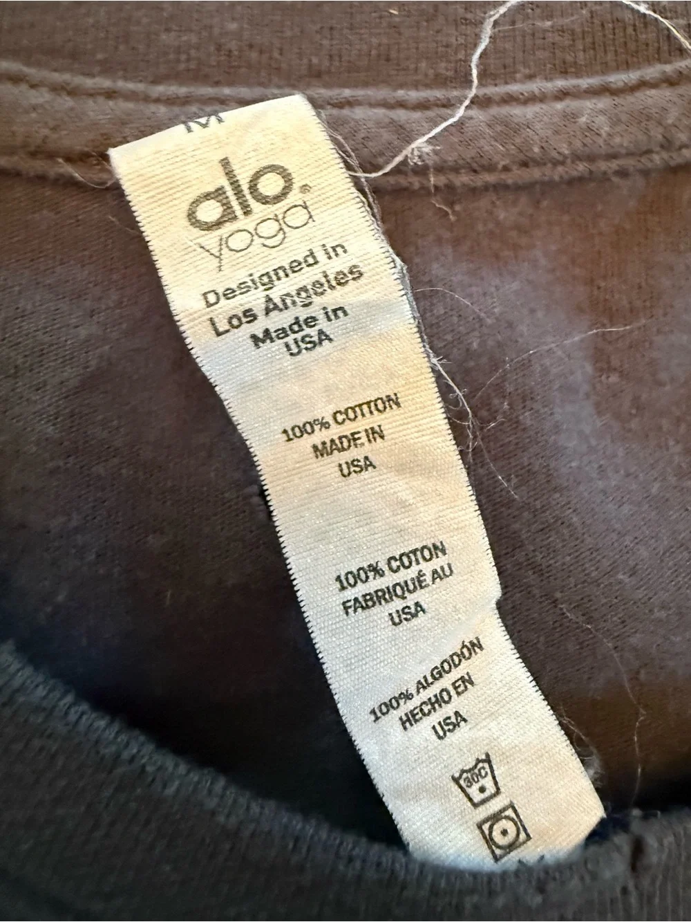 ALO Yoga 100% cotton great